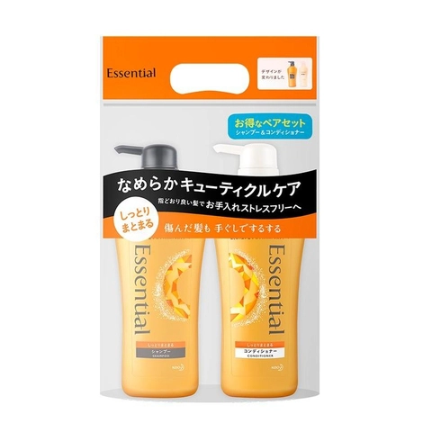 BỘ GỘI XẢ ESSENTIAL MOIST NHẬT BẢN DÀNH CHO TÓC KHÔ RỐI - 4901301383020